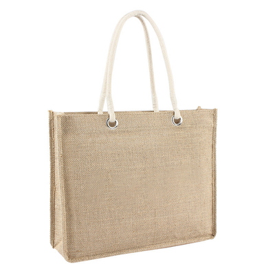 Good price Personalised Printed Jute Bags Beach Shoulder Burlap Tote For Promotion online