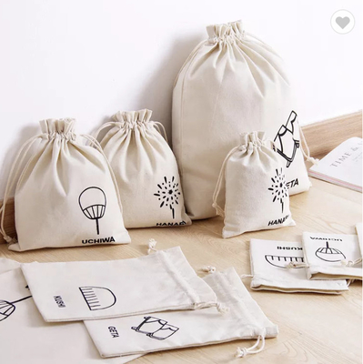 Good price Personalized Colorful Small Muslin Cotton Fabric Bag Drawstring Pouch online
