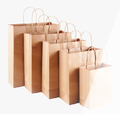 Good price Grocery Paper Bag Packaging Brown Kraft Gift Bags For Shopping online