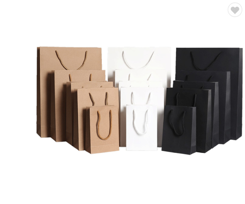 Good price Custom Takeaway Paper Bags Or Food Delivery Black White Brown online