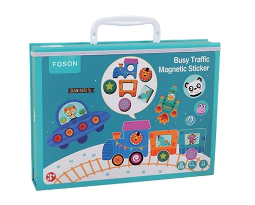 Good price Busy Traffic Educational Magnetic Jigsaw Puzzle Stickers For Kids online