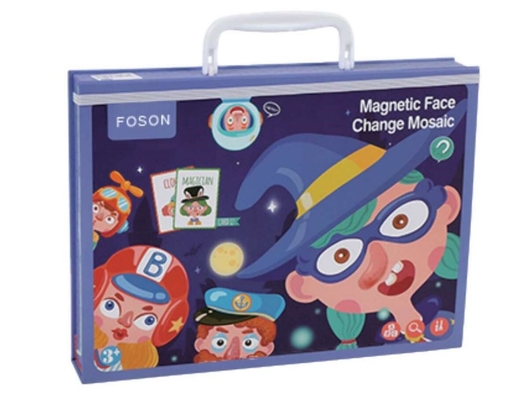 Good price ECO Toddler Wooden Educational Toys Magnetic Funny Face Puzzle Jigsaw For 2 Years Old online