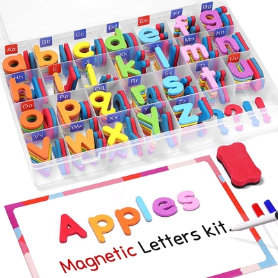 Good price Classroom Magnetic Letters Kit 208 Pieces Double Sided Magnet Sheets Foam Alphabet  For Preschoolers Spel online