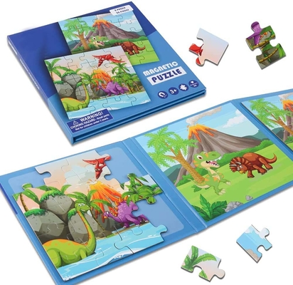 Good price Dinosaur Wooden Magnetic Puzzles For Toddlers 3 5 6 Year Olds 2 - 20 Pieces online